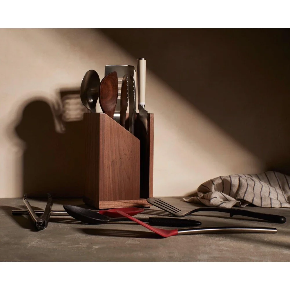 Wooden MAGNETIC Knife & Utensil Holder PAIR